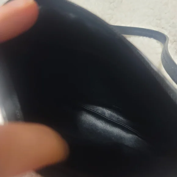 Coach Black Perforated Leather Wristlet - Picture 5 of 7